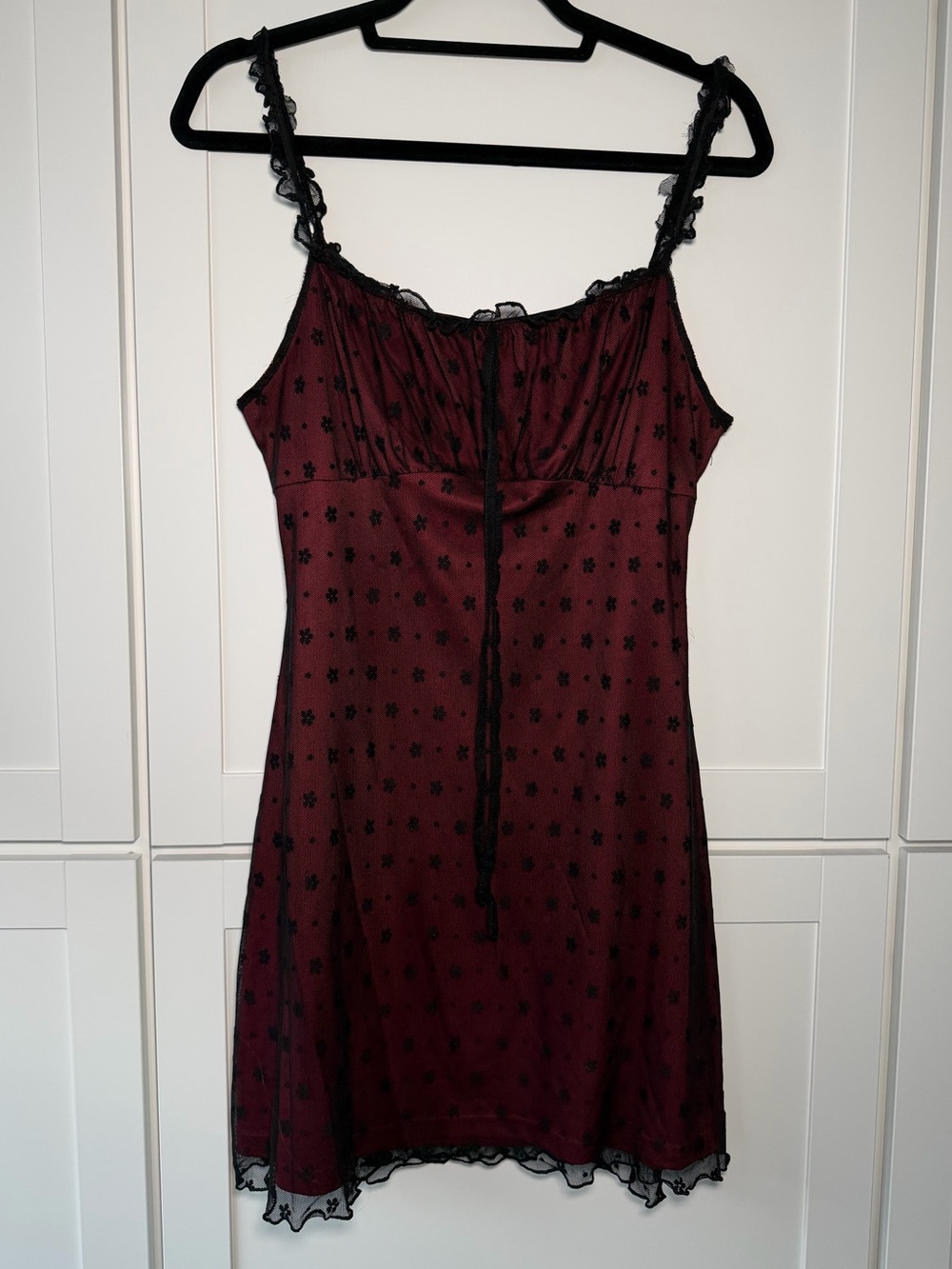 Cider Lace Floral Whimsigoth Tank Top Mini Dress Party Gothic Fairycore
